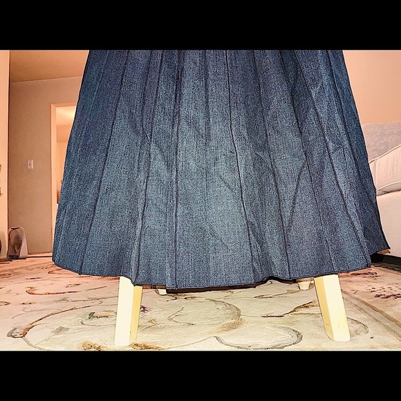 ▪️MARC JACOBS Long Pleated Charcoal Skirt ~ Attached Slip ~ One of a Kind~ Lux - Picture 3 of 16